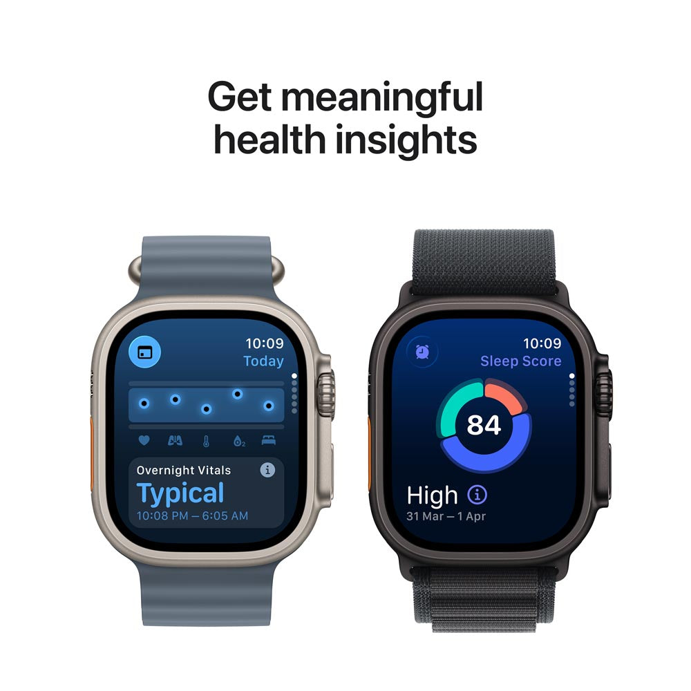 Apple Watch Ultra 3 GPS + Cellular 49mm Black Titanium Case with Black Titanium Milanese Loop - Large