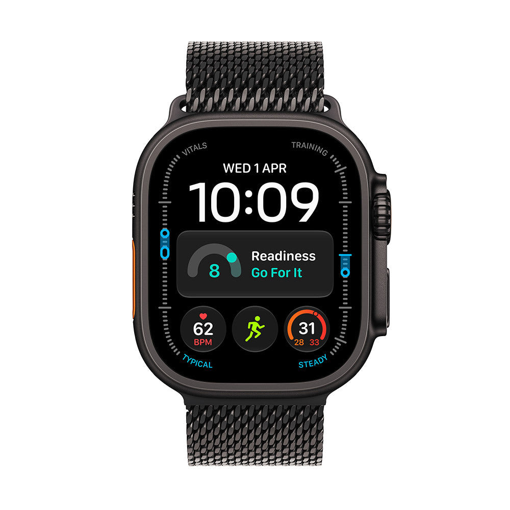 Apple Watch Ultra 4 (GPS + Cellular) 49mm Black Titanium - Black Milanese Loop S