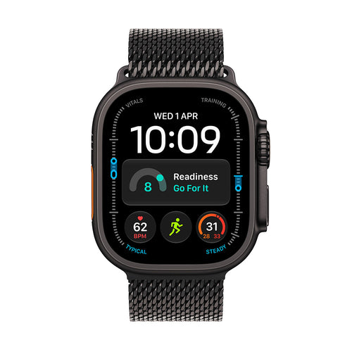 Apple Watch Ultra 4 (GPS + Cellular) 49mm Black Titanium - Black Milanese Loop S