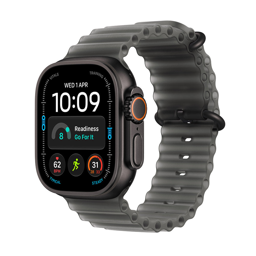Apple Watch Ultra 4 (GPS + Cellular) 49mm Black Titanium - Translucent Black Ocean Band