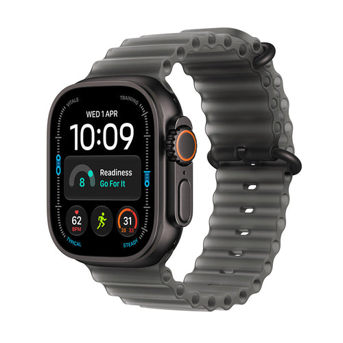 Apple Watch Ultra 4 (GPS + Cellular) 49mm Black Titanium - Translucent Black Ocean Band