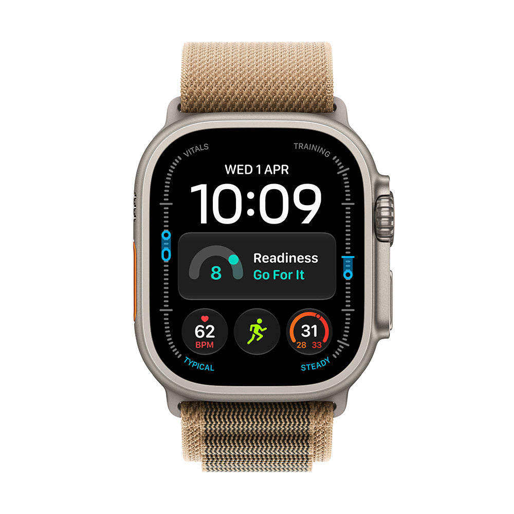 Apple Watch Ultra 4 (GPS + Cellular) 49mm Natural Titanium - Desert Alpine Loop S