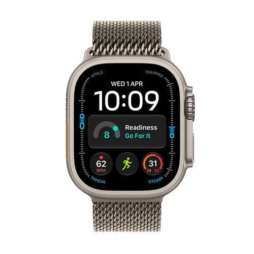 Apple Watch Ultra 4 (GPS + Cellular) 49mm Natural Titanium - Natural Milanese Loop M