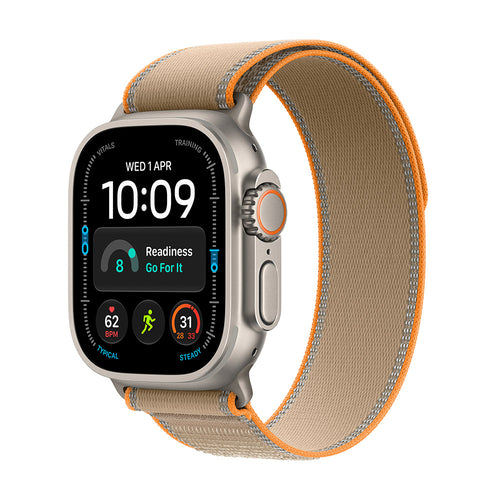 Apple Watch Ultra 4 (GPS + Cellular) 49mm Natural Titanium - Sand Trail Loop M/L