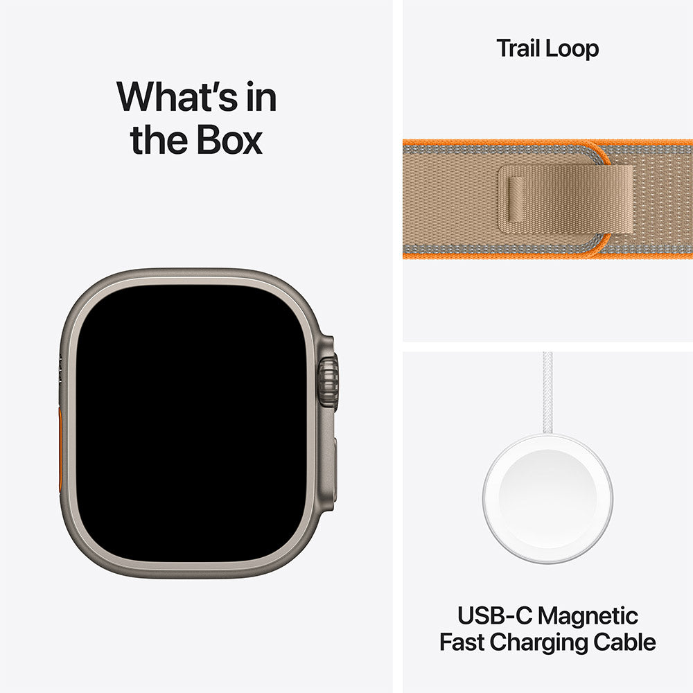 Apple Watch Ultra 4 (GPS + Cellular) 49mm Natural Titanium - Sand Trail Loop M/L