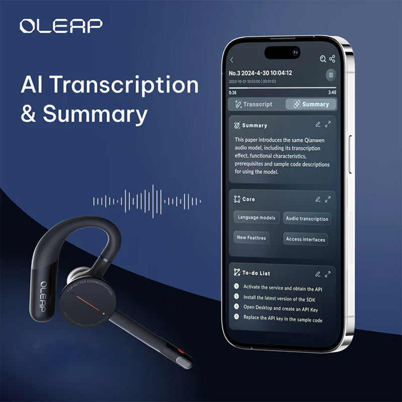 Oleap Archer AI Meeting Headset with ANC Microphone
