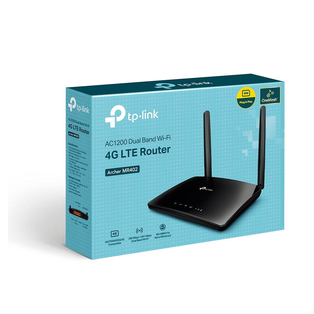 TP-Link Archer MR402 AC1200 Dual Band 4G LTE Wi-Fi Router