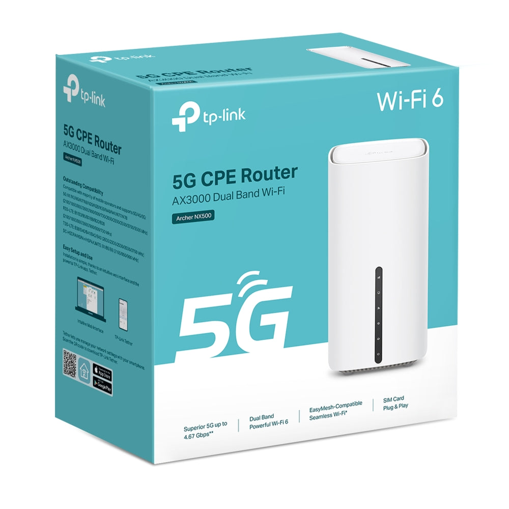 TP-Link Archer NX500 5G AX3000 Wi-Fi Dual-Band Gigabit Router