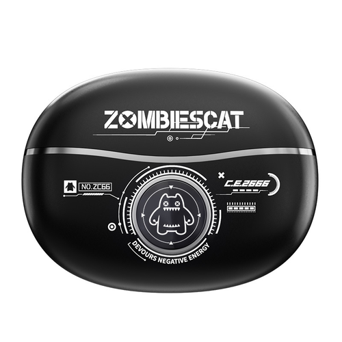 Zombie Cat B16-BK Clip-On Wireless Earbuds Black