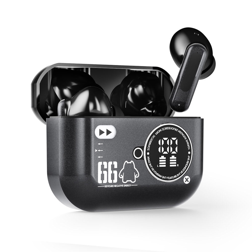 Zombie Cat B20-SL Color-Block Zinc Alloy Wireless Earbuds Gunmetal Silver