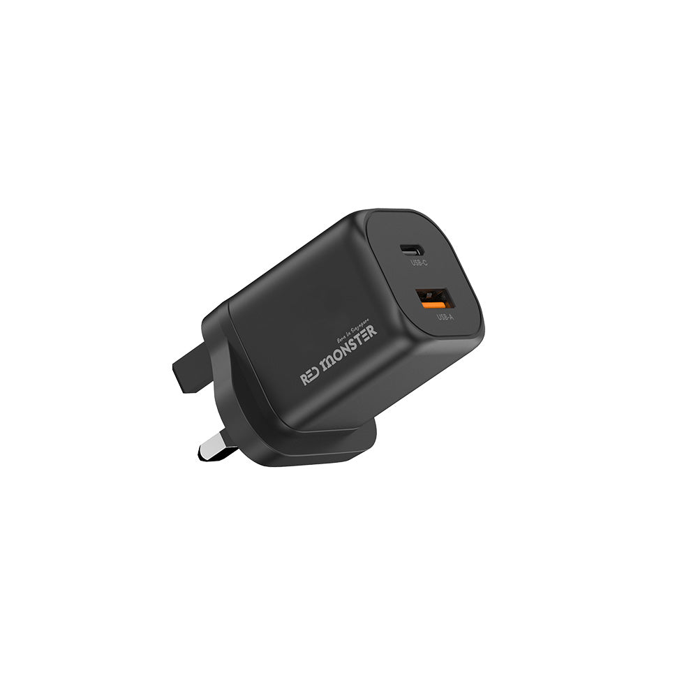 Redmonster Fibon PD60W Duo 1C1A AVS Wall Charger + 1.5M Cable - Black