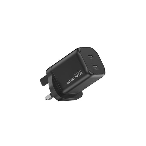 Redmonster Fibon PD60W Duo 2C AVS Wall Charger + 1M Cable - Black