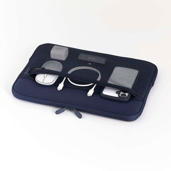 Elecom BM-IBPTNP14NV 14 Zipper Navy Neoprene Laptop Case