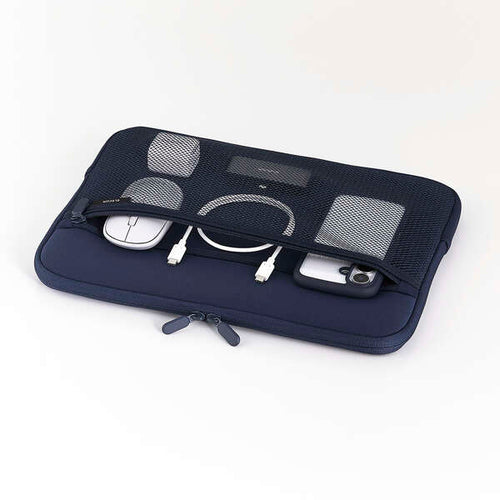 Elecom BM-IBPTNP14NV 14 Zipper Navy Neoprene Laptop Case
