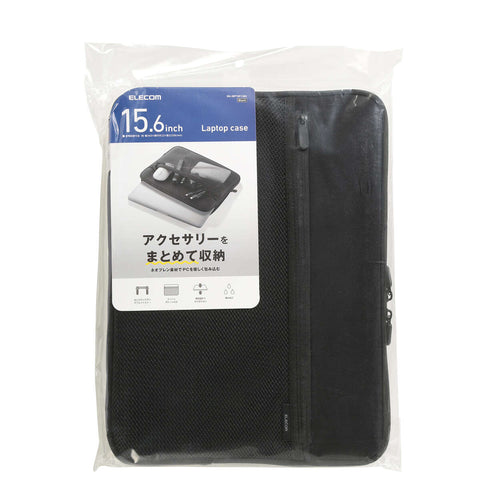 Elecom BM-IBPTNP15BK 15.6 Zipper Black Neoprene Laptop Case