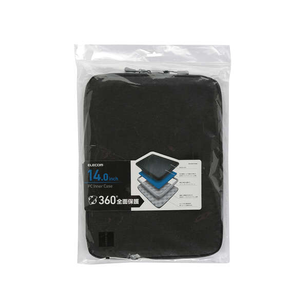 Elecom BM-IBSP14NBK Shockproof Inner Case 14 (Black)