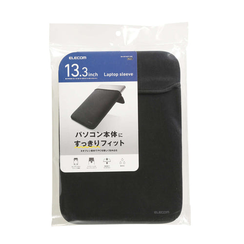 Elecom BM-IBTHNPV13BK Slip-in 13.3 Black Neoprene Laptop Case