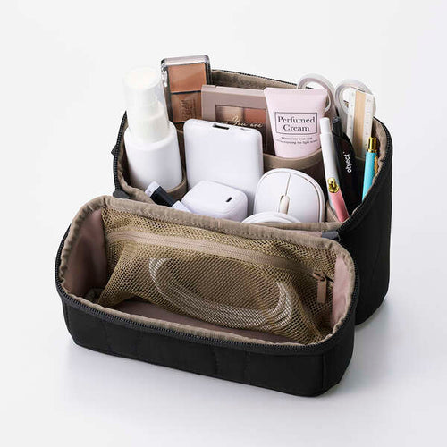 Elecom BMA-QTGPSBK Quilted Large Gadget Pouch - Black