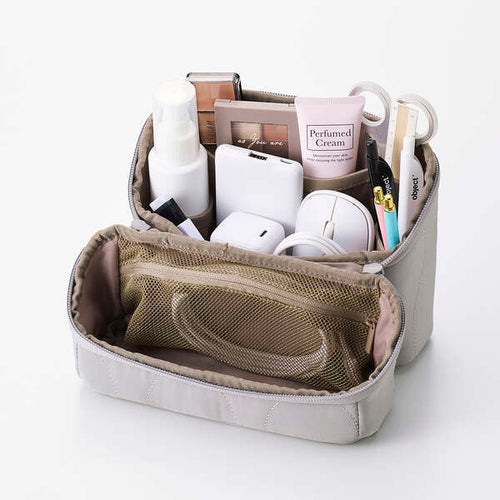 Elecom BMA-QTGPSGY Quilted Large Gadget Pouch - Gray