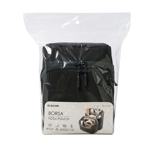 Elecom BMA-QTGPTLSBK Quilted Slim Gadget Pouch - Black