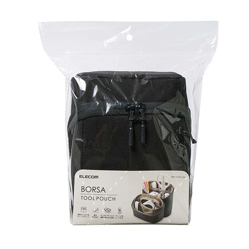 Elecom BMA-QTGPTLSBK Quilted Slim Gadget Pouch - Black
