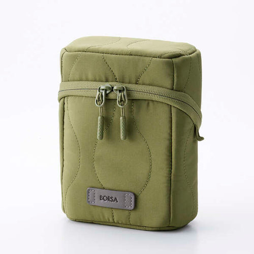 Elecom BMA-QTGPTLSGN Quilted Slim Gadget Pouch - Green