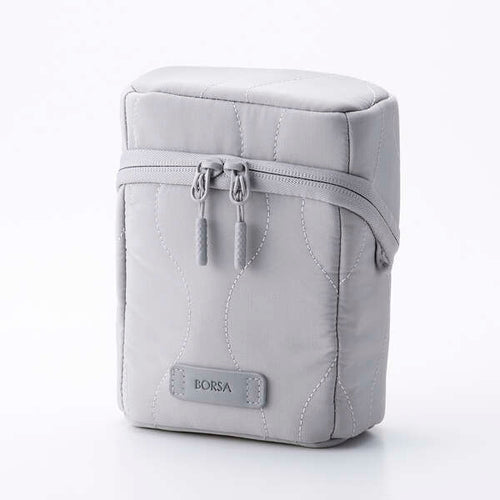 Elecom BMA-QTGPTLSGY Quilted Slim Gadget Pouch - Gray