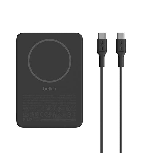 Belkin BPD010fqBK BoostCharge Slim Magnetic Power Bank 5K - Black