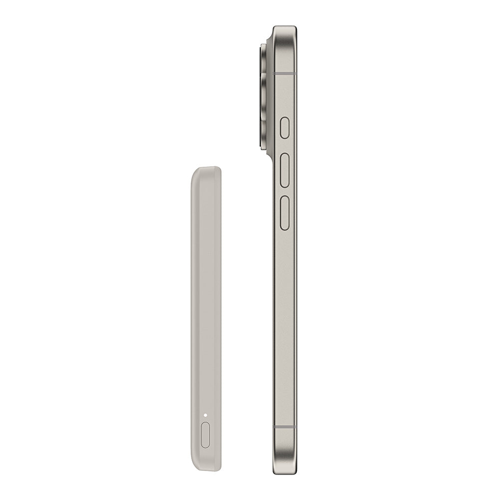 Belkin BPD010fqSA BoostCharge Slim Magnetic Power Bank 5K - Sand