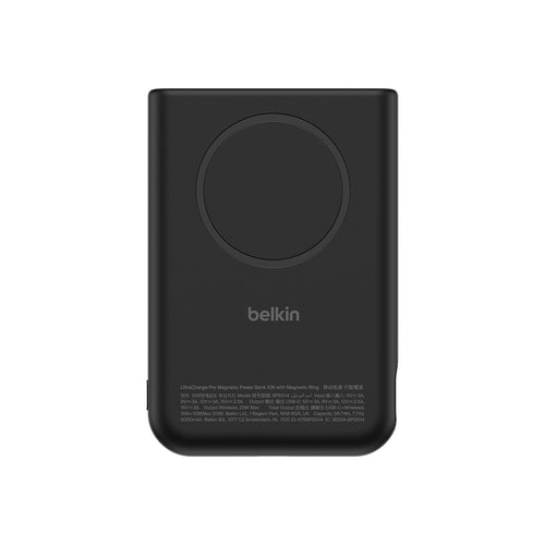 Belkin BPD014fqBK UltraCharge Pro Power Bank 10K with Magnetic Ring - Black