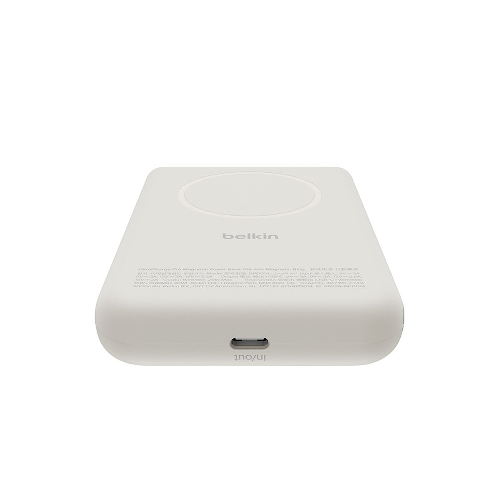 Belkin BPD014fqSA UltraCharge Pro Power Bank 10K with Magnetic Ring - Sand
