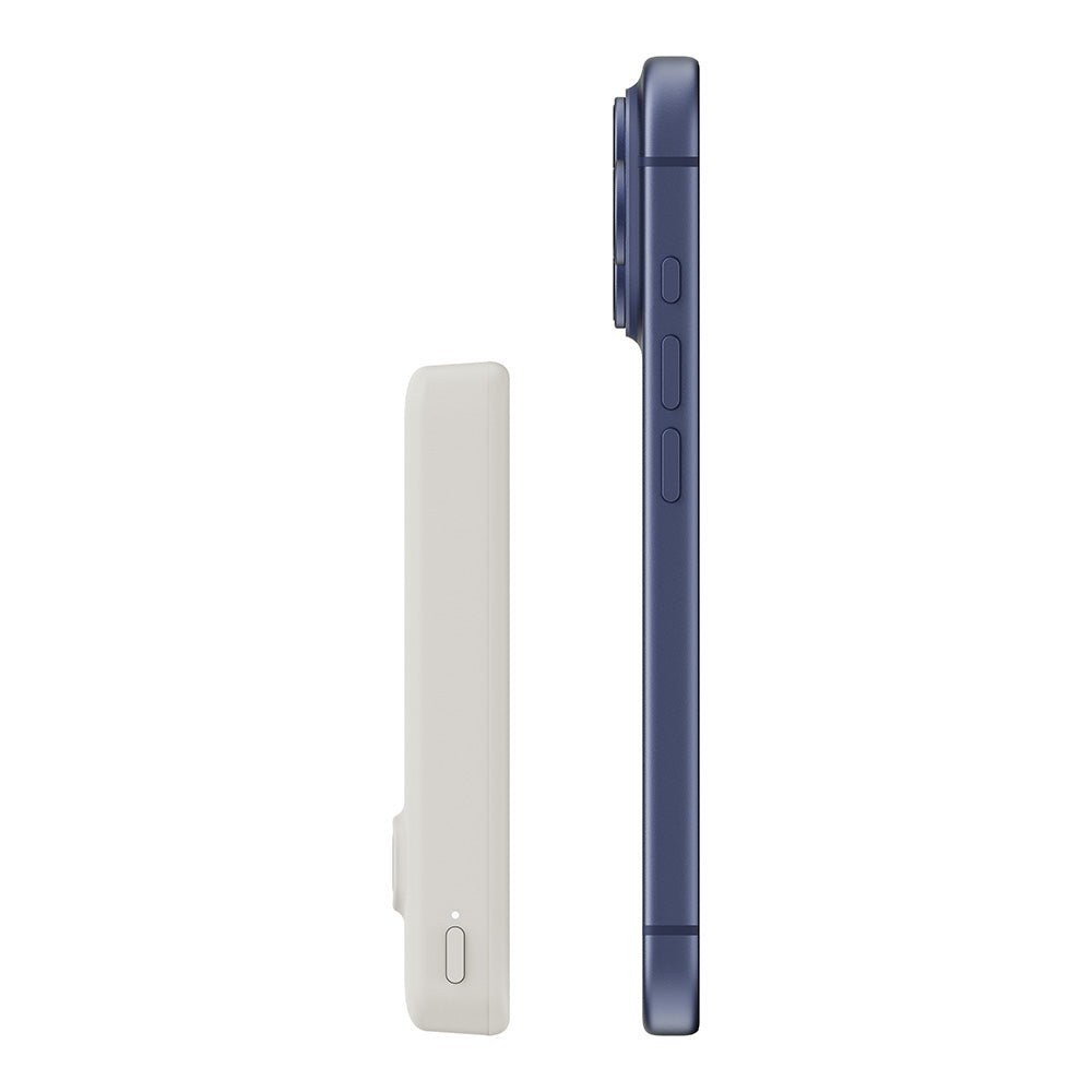 Belkin BPD016fqSA BoostCharge Slim Magnetic Power Bank 10K with Qi2 - Sand