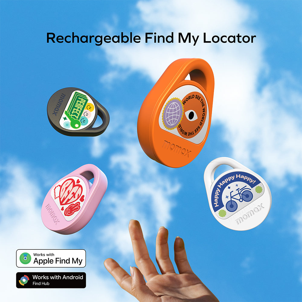 MOMAX BR20D Pinpop² X Rechargeable Locator - Black
