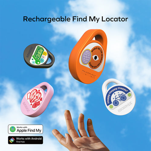 MOMAX BR20D Pinpop² X Rechargeable Locator - Black