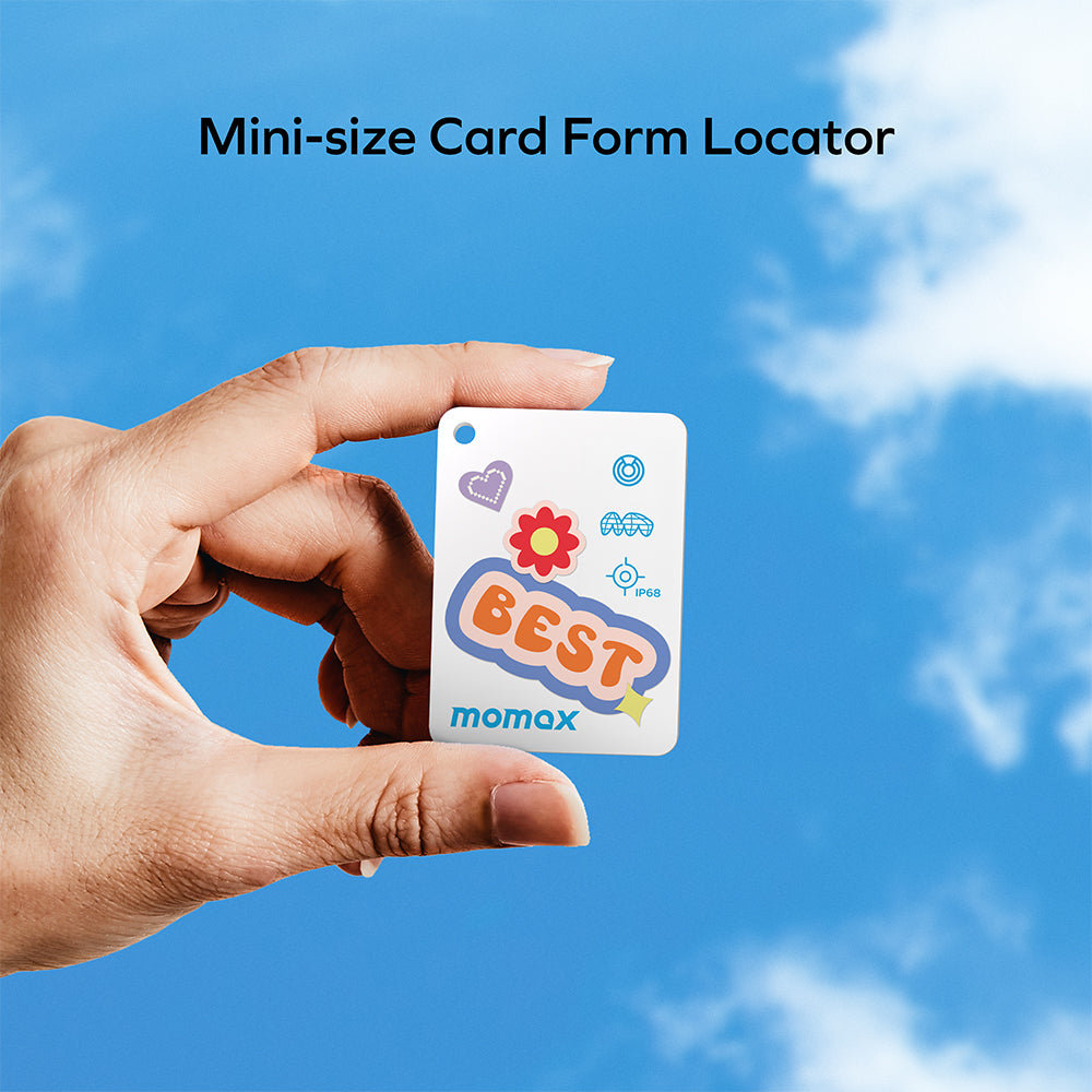 MOMAX BR22W PinCard² X Mini Rechargeable Locator - White