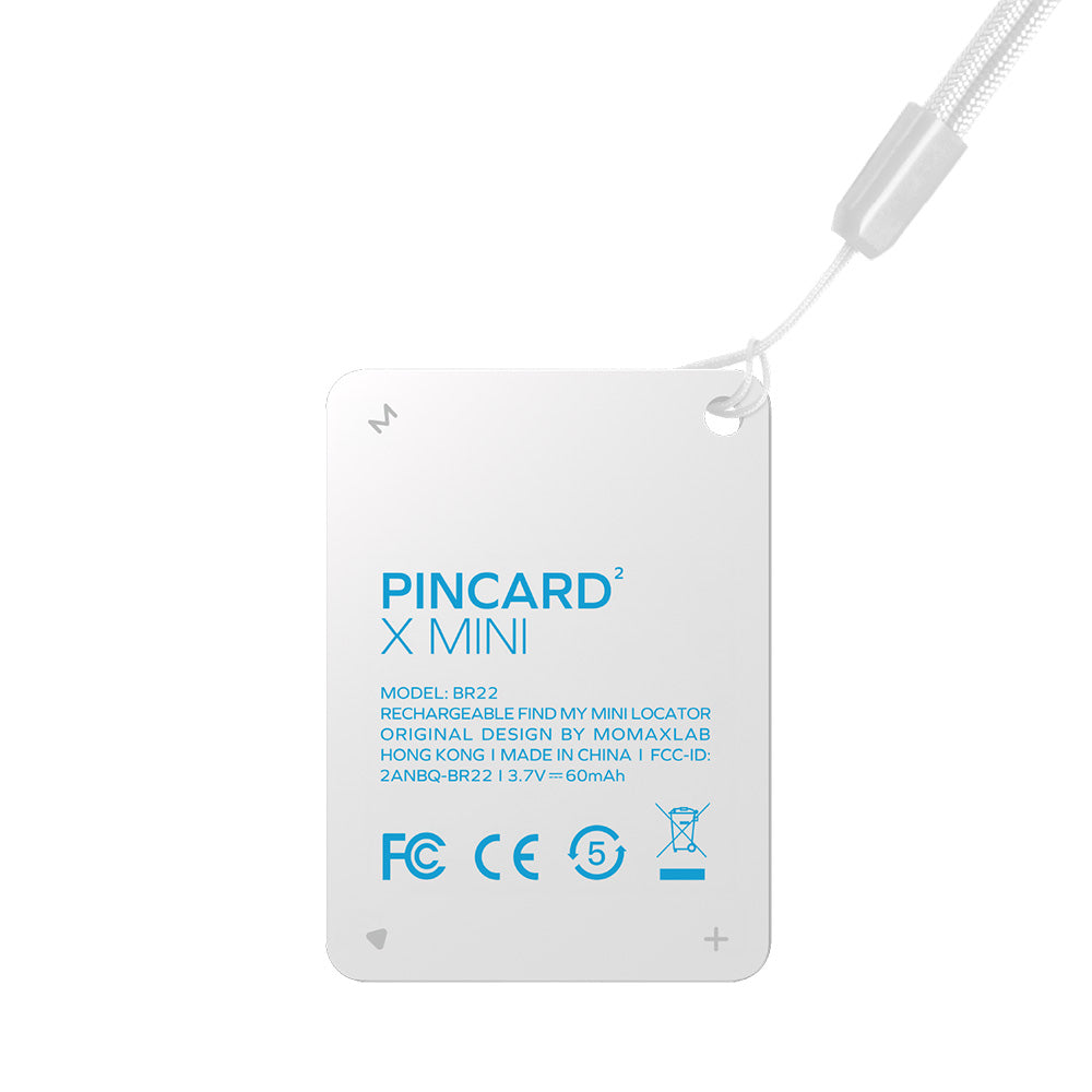 MOMAX BR22W PinCard² X Mini Rechargeable Locator - White