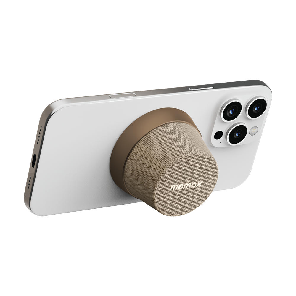 Momax BS6HKL2 1-Vibe Go Magnetic Portable Wireless Speaker - Sandstone