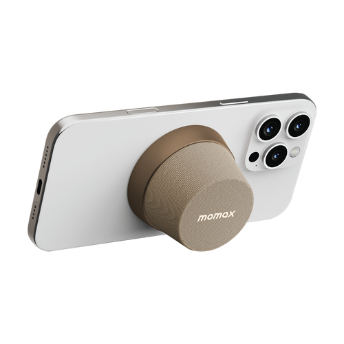 Momax BS6HKL2 1-Vibe Go Magnetic Portable Wireless Speaker - Sandstone