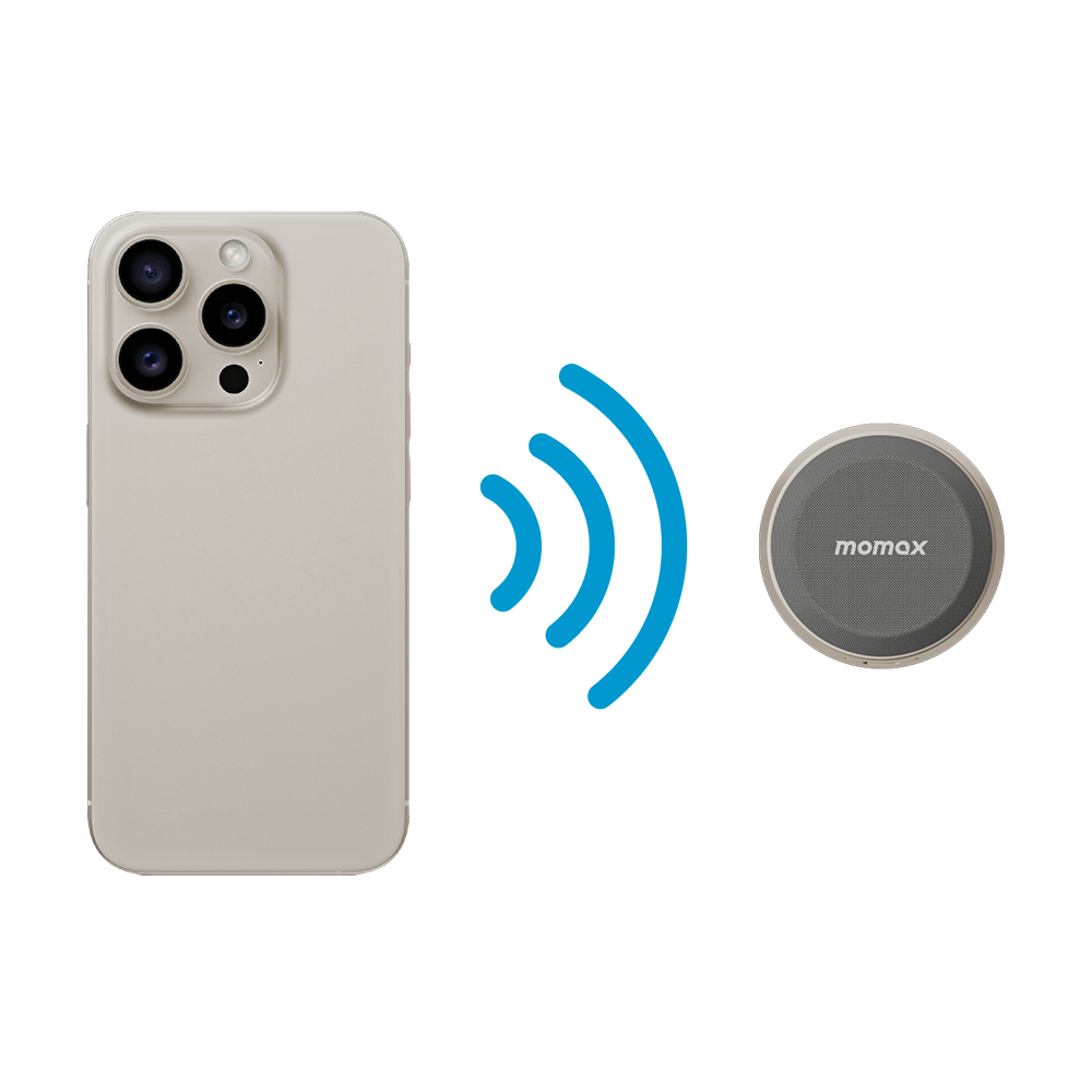 Momax BS6HKL 1-Vibe Go Magnetic Portable Wireless Speaker - Titanium