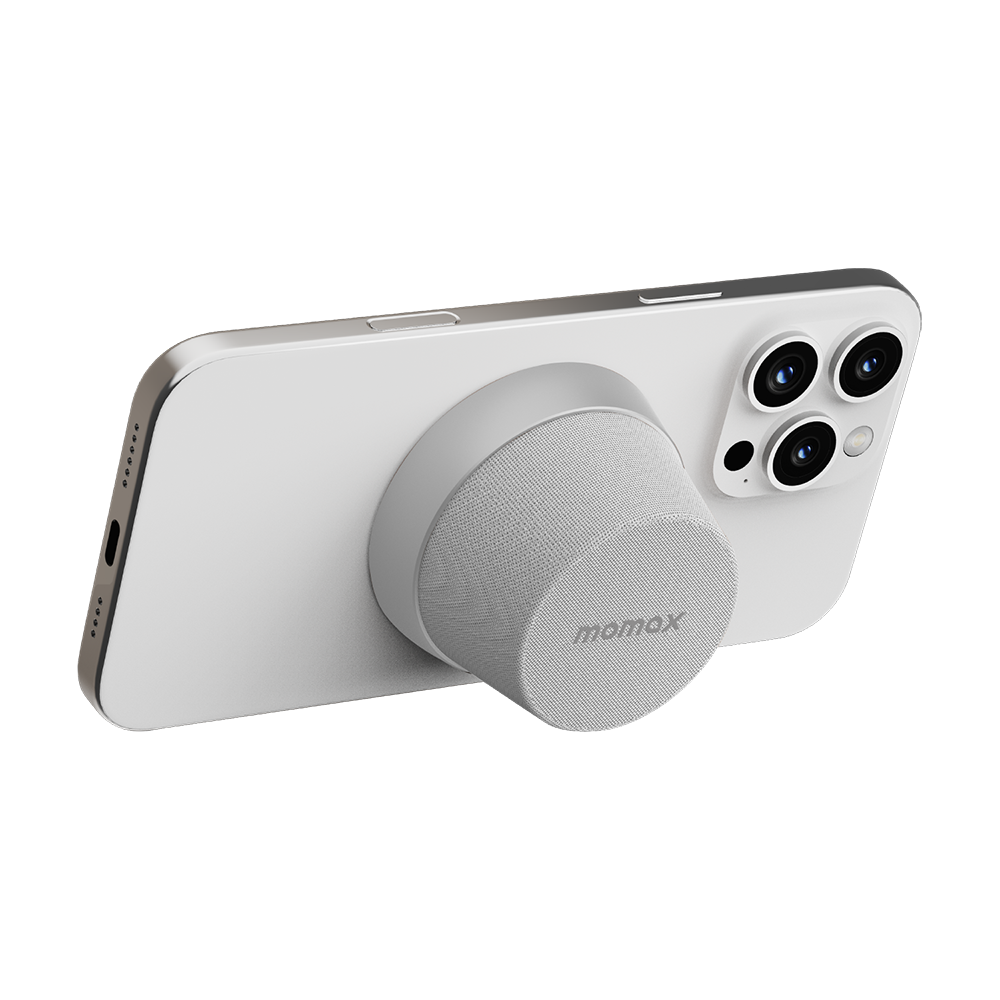 Momax BS6HKS 1-Vibe Go Magnetic Portable Wireless Speaker - Silver