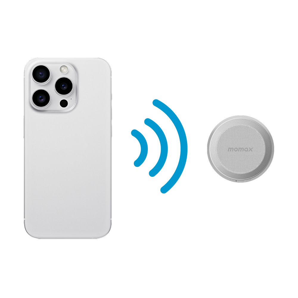 Momax BS6HKS 1-Vibe Go Magnetic Portable Wireless Speaker - Silver