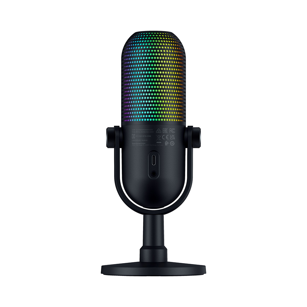 Razer Seiren V3 Chroma 32-Bit USB Microphone - Black