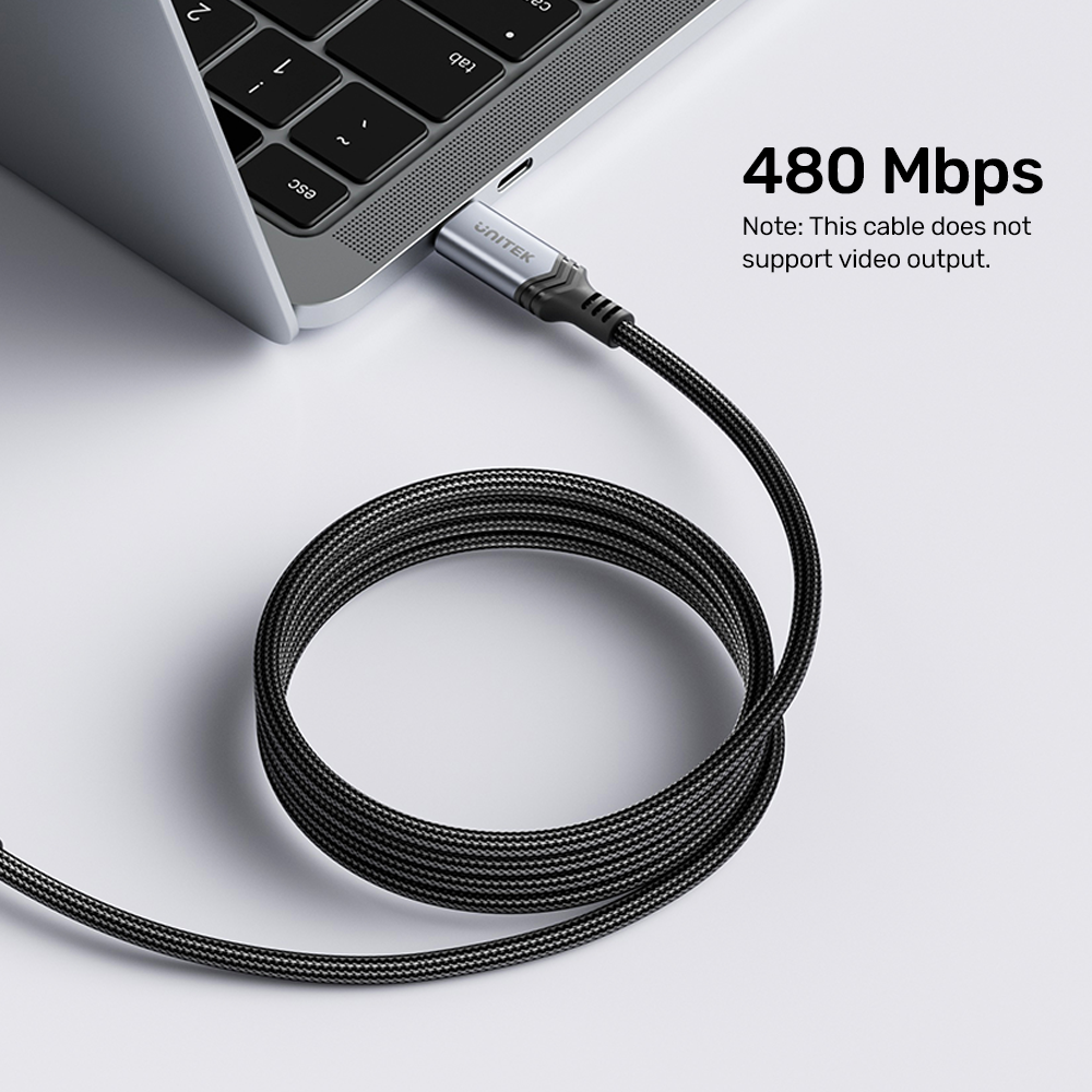 Unitek C14110GY-2M USB-C 3.1 PD Charging 240W Cable (2M)