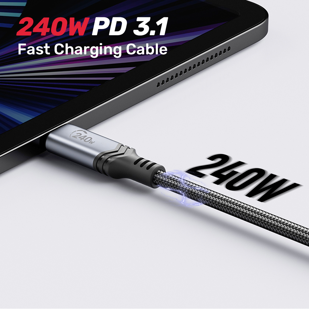 Unitek C14110GY-2M USB-C 3.1 PD Charging 240W Cable (2M)