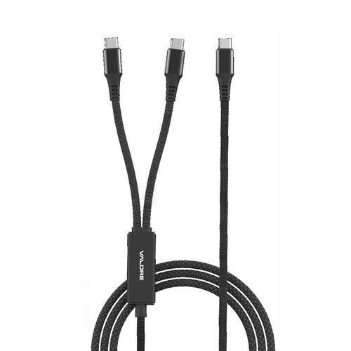 Valore USB-C to C 140W Braided Smart Power Allocation Split Cable 1M (CA-064)