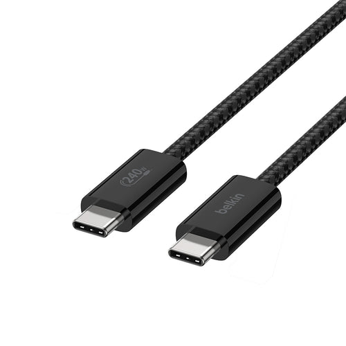 Belkin CAB019qc05BK2PK BoostCharge USB-C to USB-C Cable 240W 1.5M (2-Pack) - Black