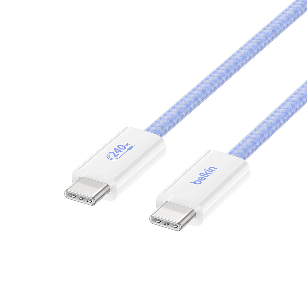 Belkin CAB019qc05BL2PK BoostCharge USB-C to USB-C Cable 240W 1.5M (2-Pack) - Blue