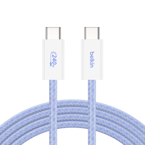 Belkin CAB019qc05BL2PK BoostCharge USB-C to USB-C Cable 240W 1.5M (2-Pack) - Blue