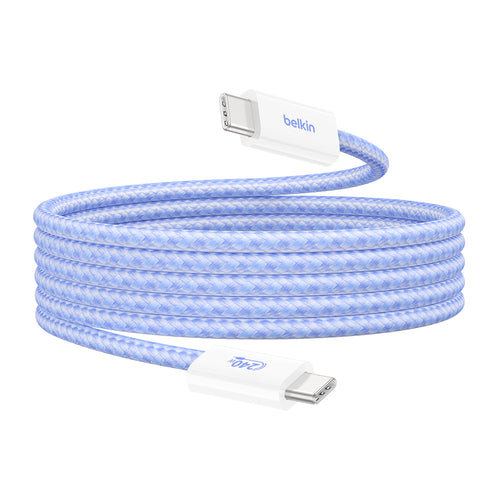 Belkin CAB019qc05BL2PK BoostCharge USB-C to USB-C Cable 240W 1.5M (2-Pack) - Blue