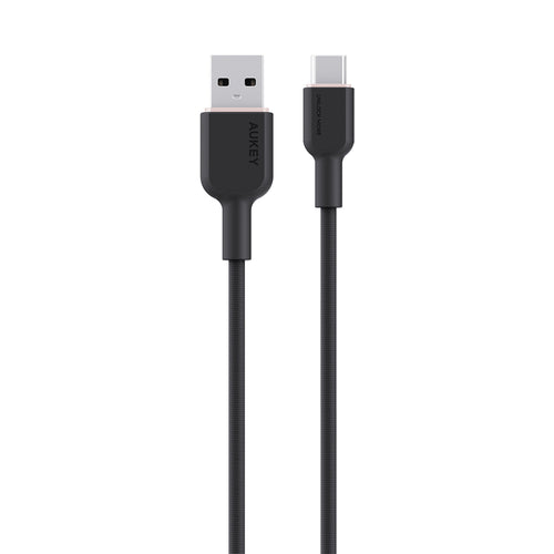 Aukey CB-DAC03 Circlet AC DTY Braided USB-A to USB-C Cable – Black (1M)